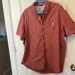 U.S. Polo Assn. Men's Brick Red Casual Shirt
Size 2XL